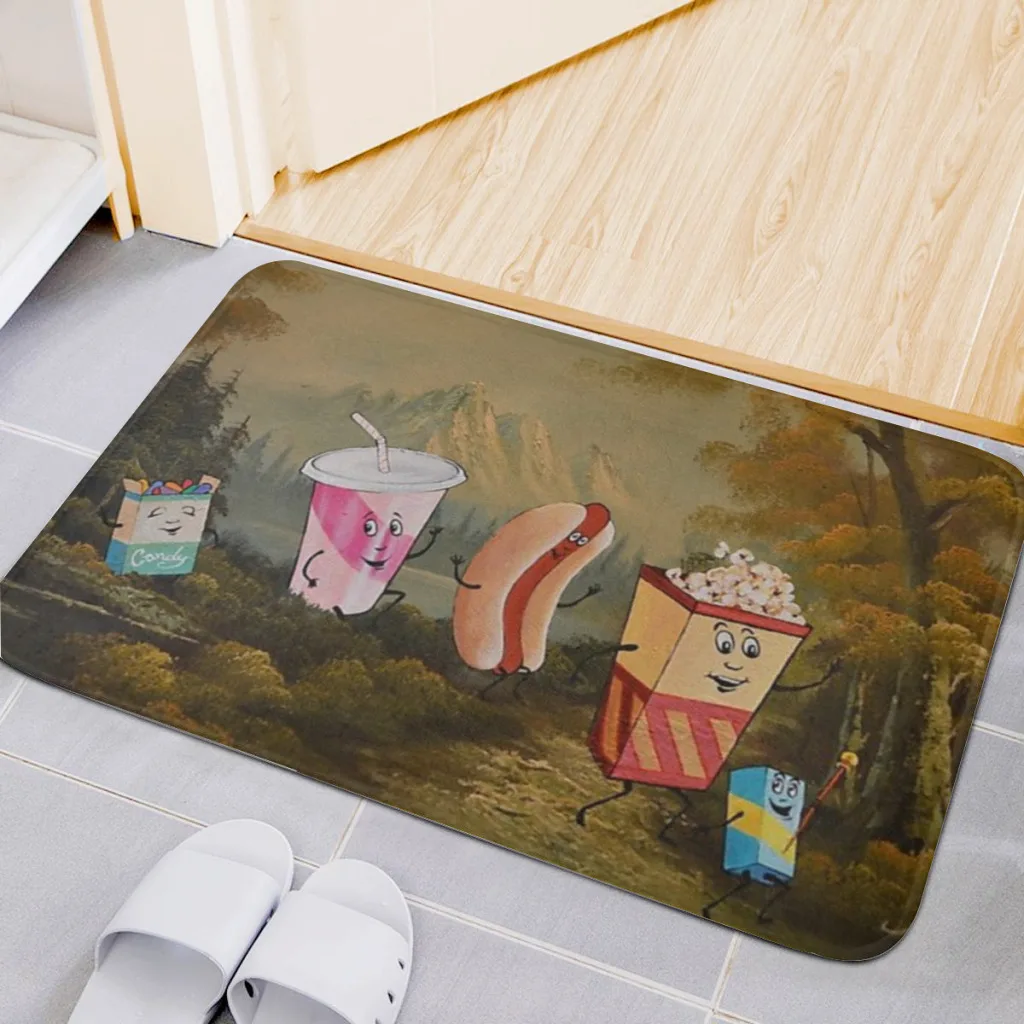 Rug Bedroom Bathromm Carpet Let's All Go to the Cottage Children Girls Bedroom Living Room Cartoon Floor Mat Doormat Decor