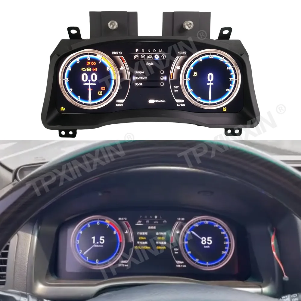 For Toyota Land Cruiser Prado 120 2004-2009 Car LCD Digital Instrument Cluster Cockpit Speedometer Odometer Car Accessories