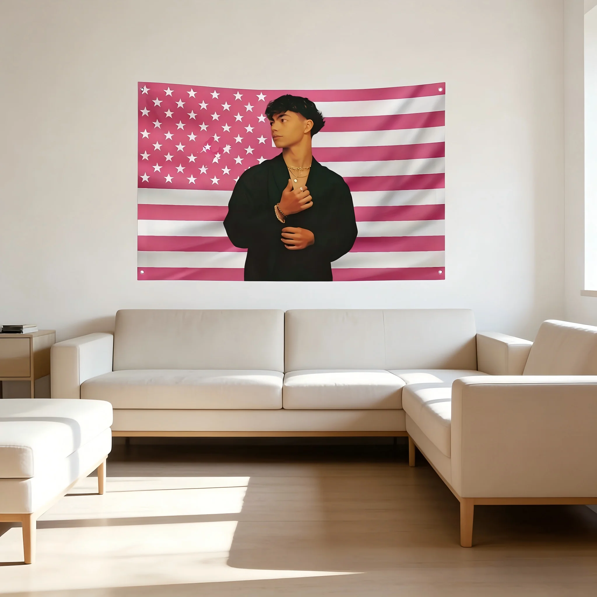 1pc Malachi Barton Flag, 2D Flat Durable Pop Culture Decor, Easy Hang Fan Movie Lover Gift for Home