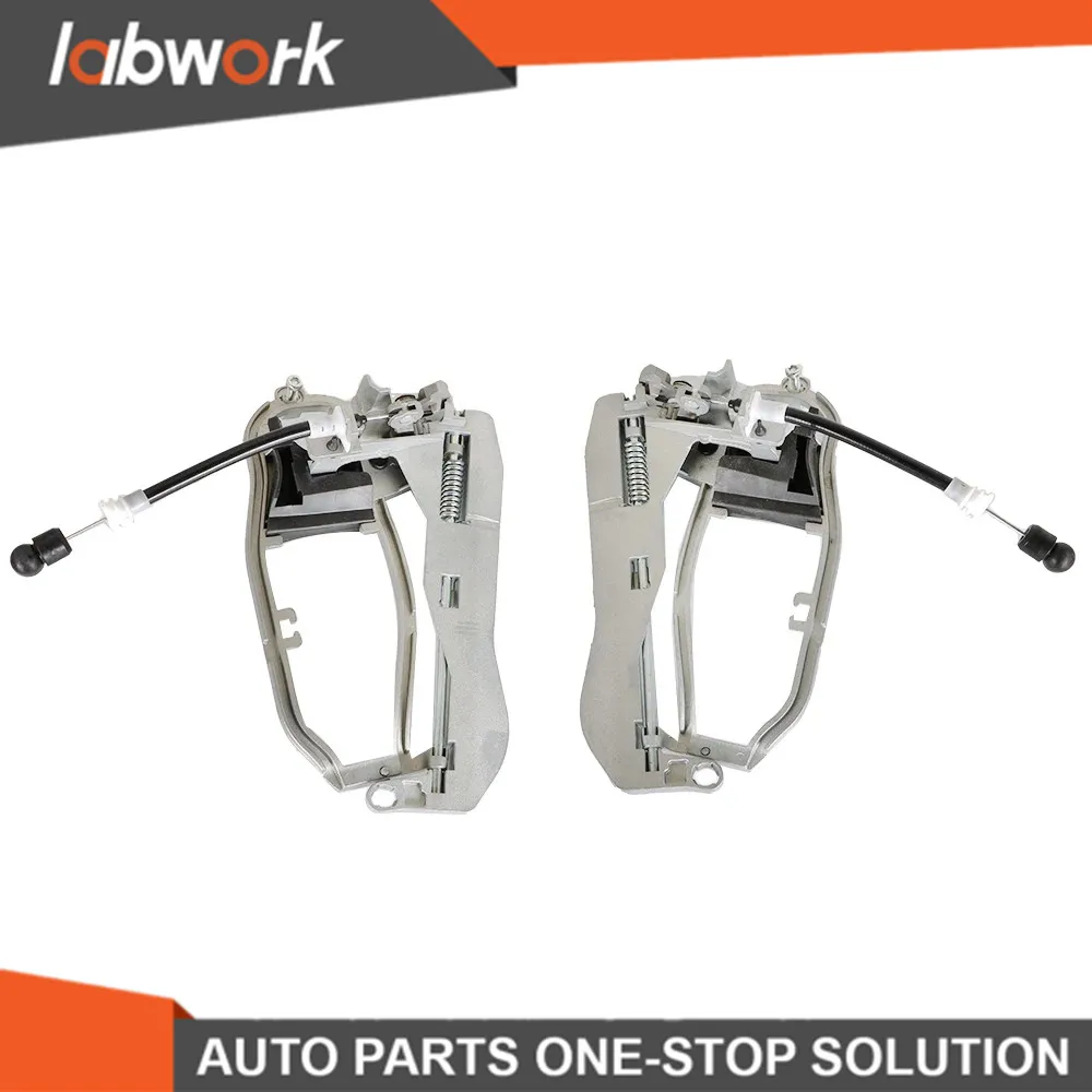 

Exterior Door Handle Carrier Frame Front Left+Right 2PC For BMW X5 2000-2006