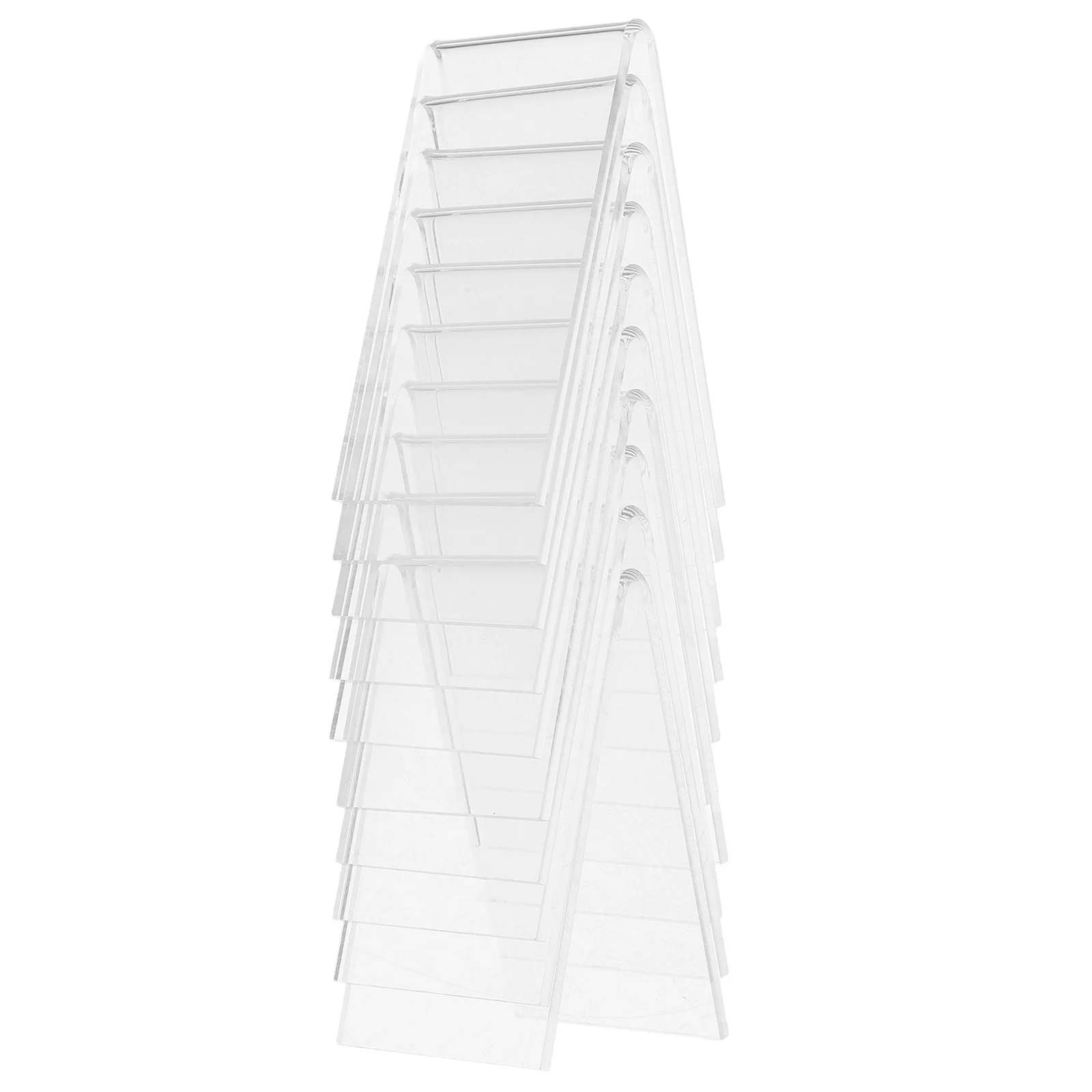 

10Pcs Acrylic Shoe Display Holders Clear Transparent Stands for Retail Showrooms Home Organizers Sneakers Heels Boots