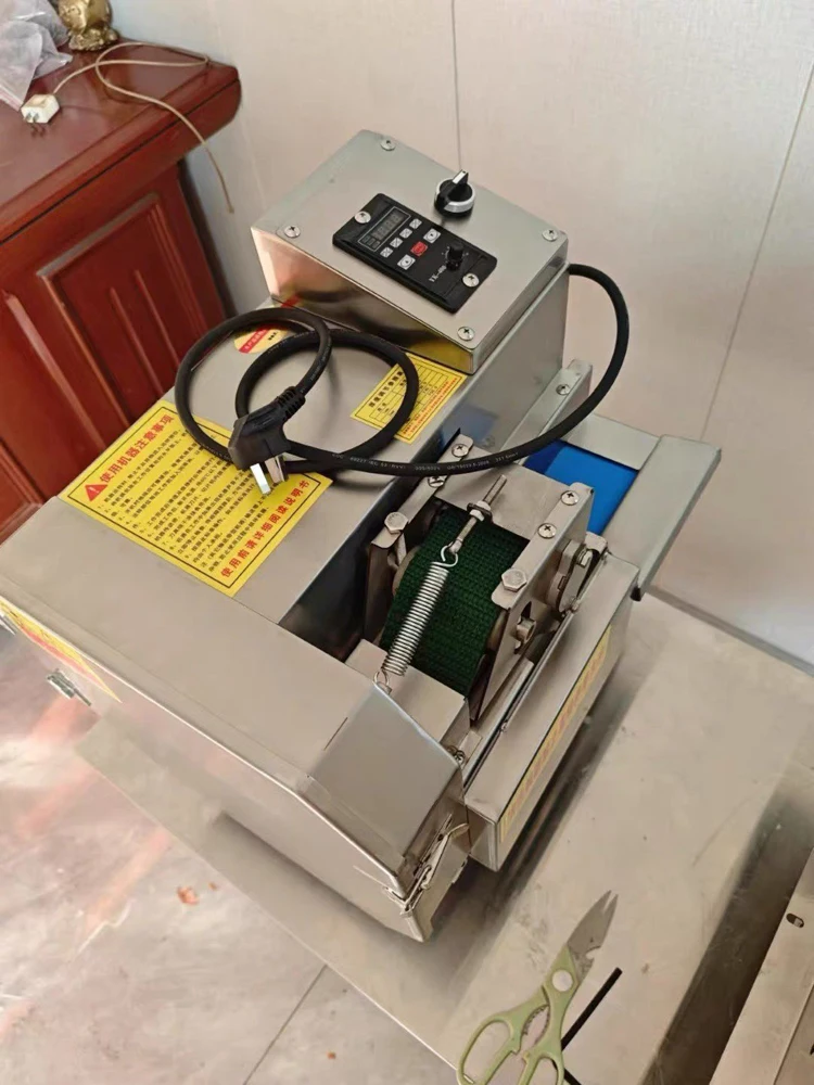 High quality Cooked Meat Cutter Slice Electric Meat Slicer Boiled Meat Slicer Commercial Sausage Cutting Machine
