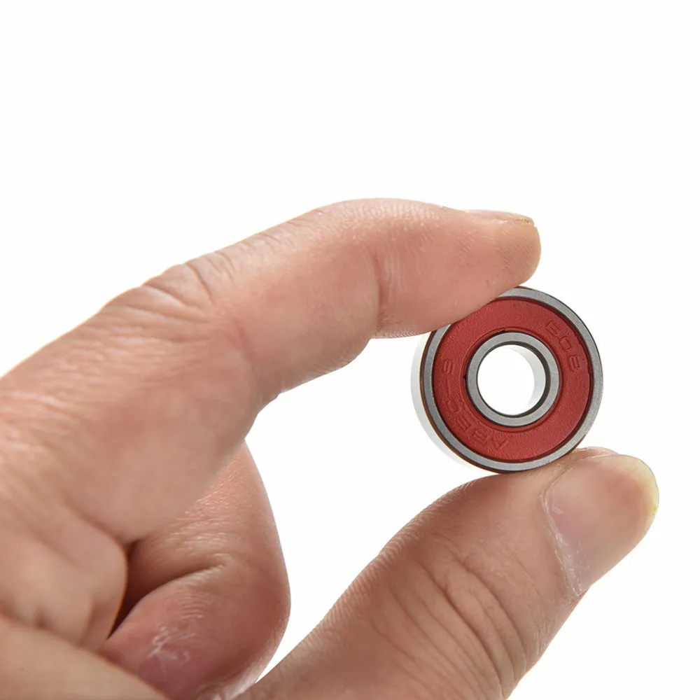 10 Pcs Red ABEC 9 Stainless Steel Bearings High Performance Roller Skate Scooter Skateboard Wheel Bearings