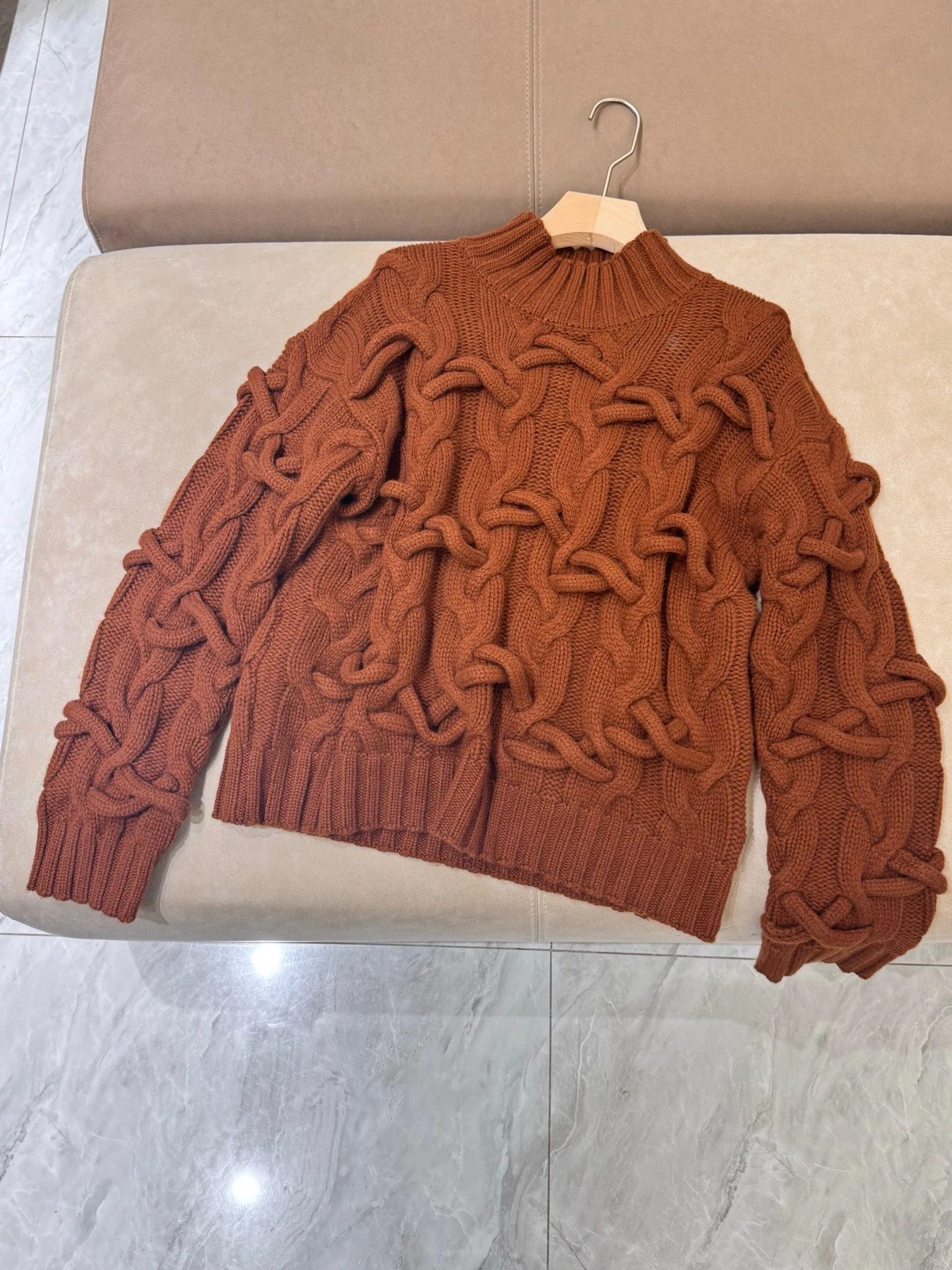 Senhoras casual sle camisola de lã de malha sobrecarga thi agulha lã camere faionable versátil simples elegância roupa feminina