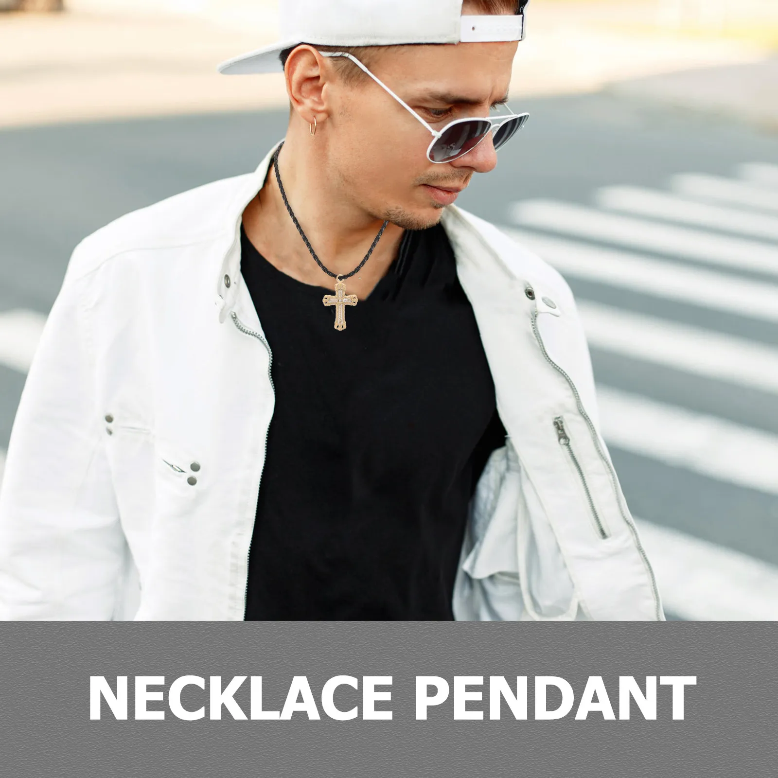 10 Pieces Mini Cross Pendant Stainless Steel Cross Charms for DIY Necklace Bracelet Keychain Jewelry Craft Decoration