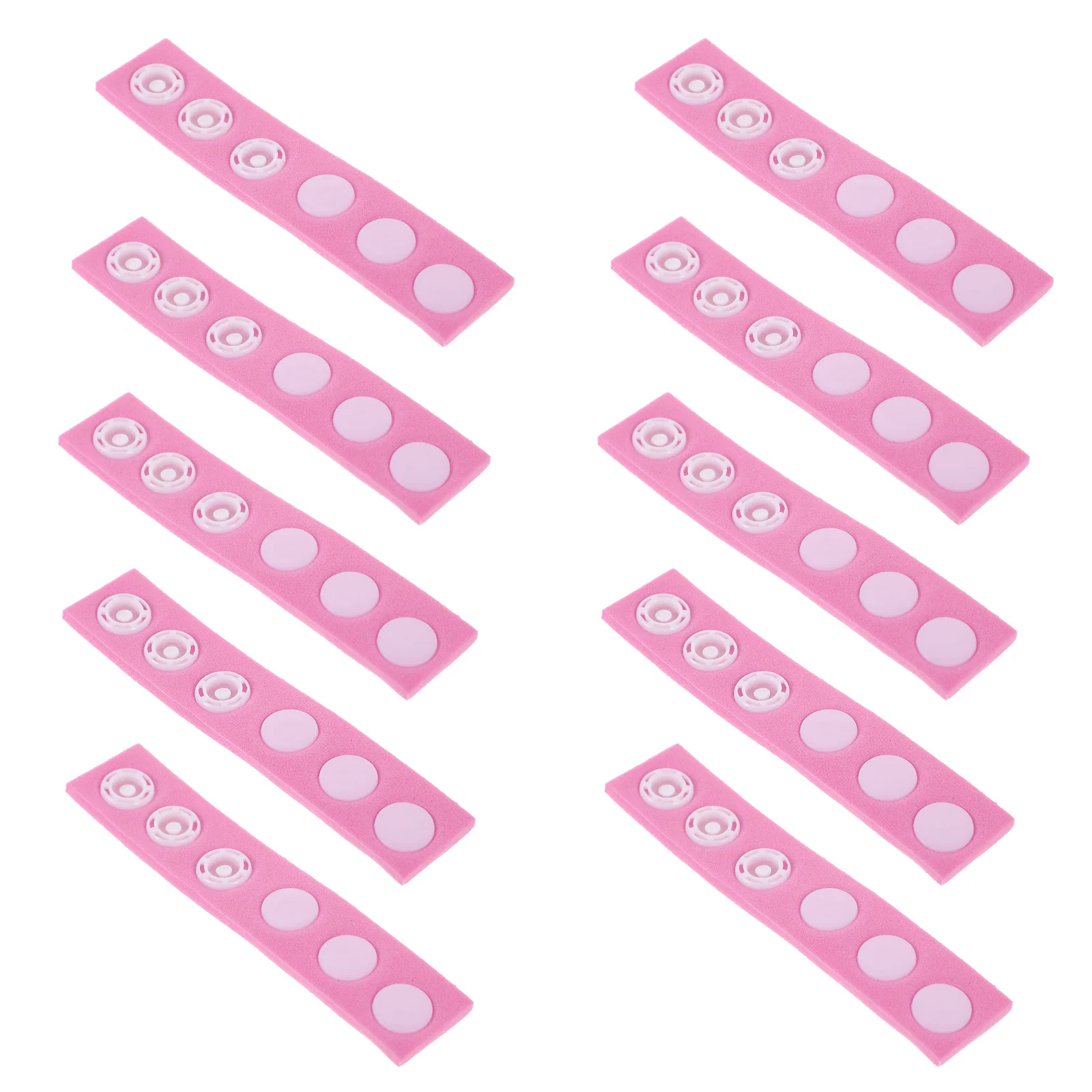 

10pcs Children Shower Cap Extension Strip Adjustable Bathing Hat Strap Durable Wide Band Replacement For Kids Sturdy Reusable