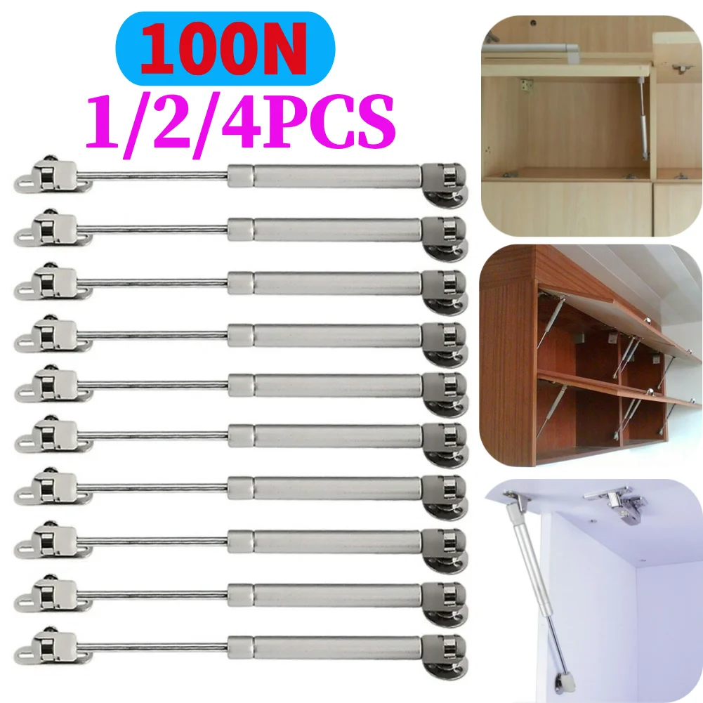 1/2/4Pcs Pressure 100N Furniture Hinge Kitchen Cabinet Door Lift Pneumatic Support Hydraulic Gas Spring Stay Hold Tools