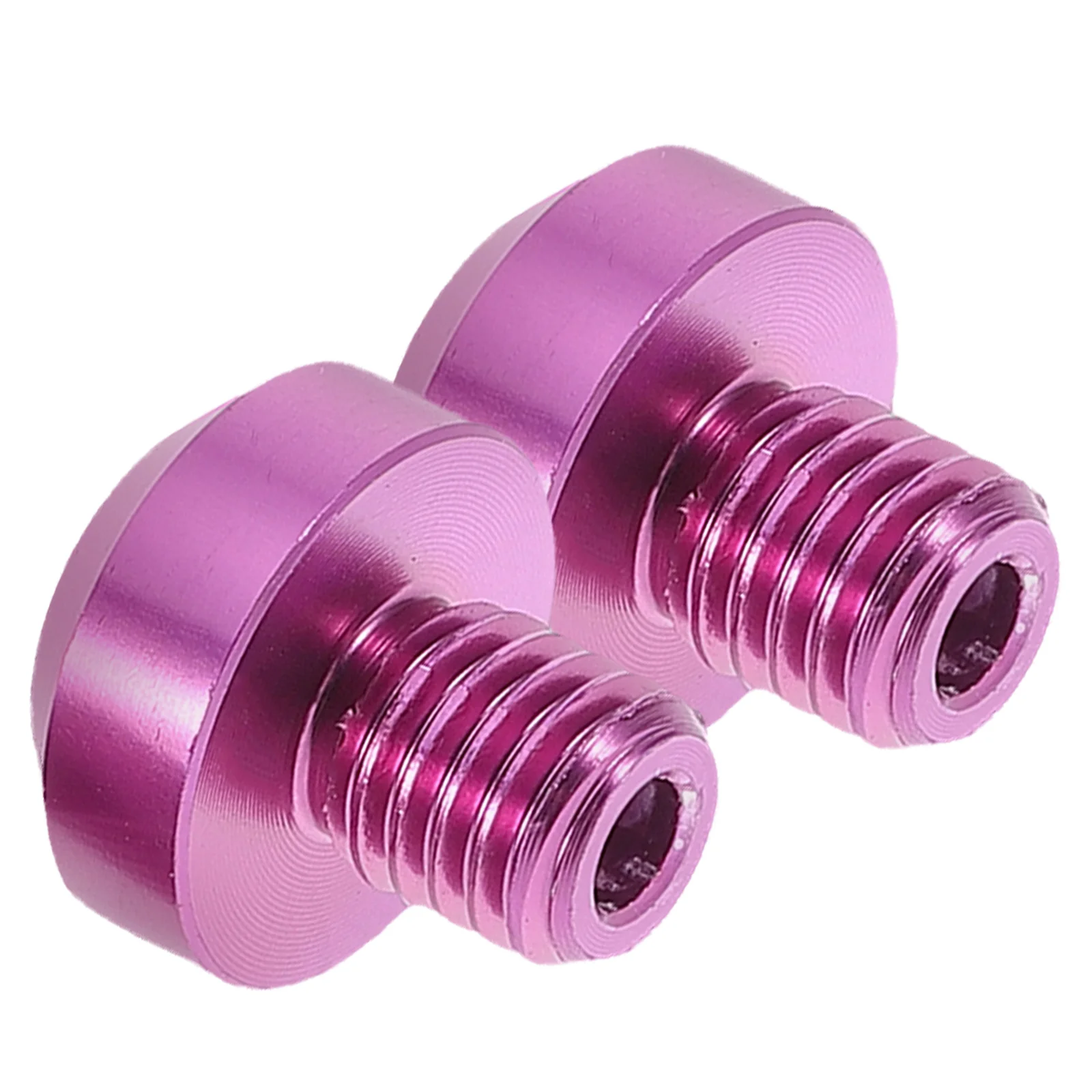 

2 Pcs Motorcycle Mirror Screws Reflective Durable Foldable Hole Plugs Blanking Purple