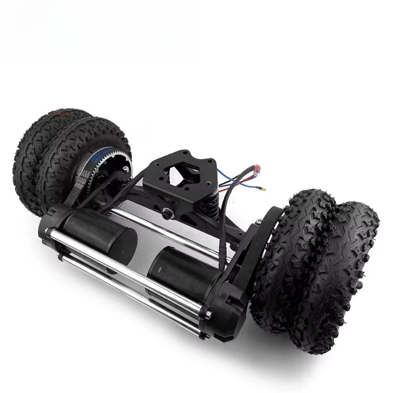 عززت 8 بوصة على الطرق الوعرة عجلات مزدوجة محرك كهربائي شاحنة قوس لوح التزلج الجبلي الكهربائي