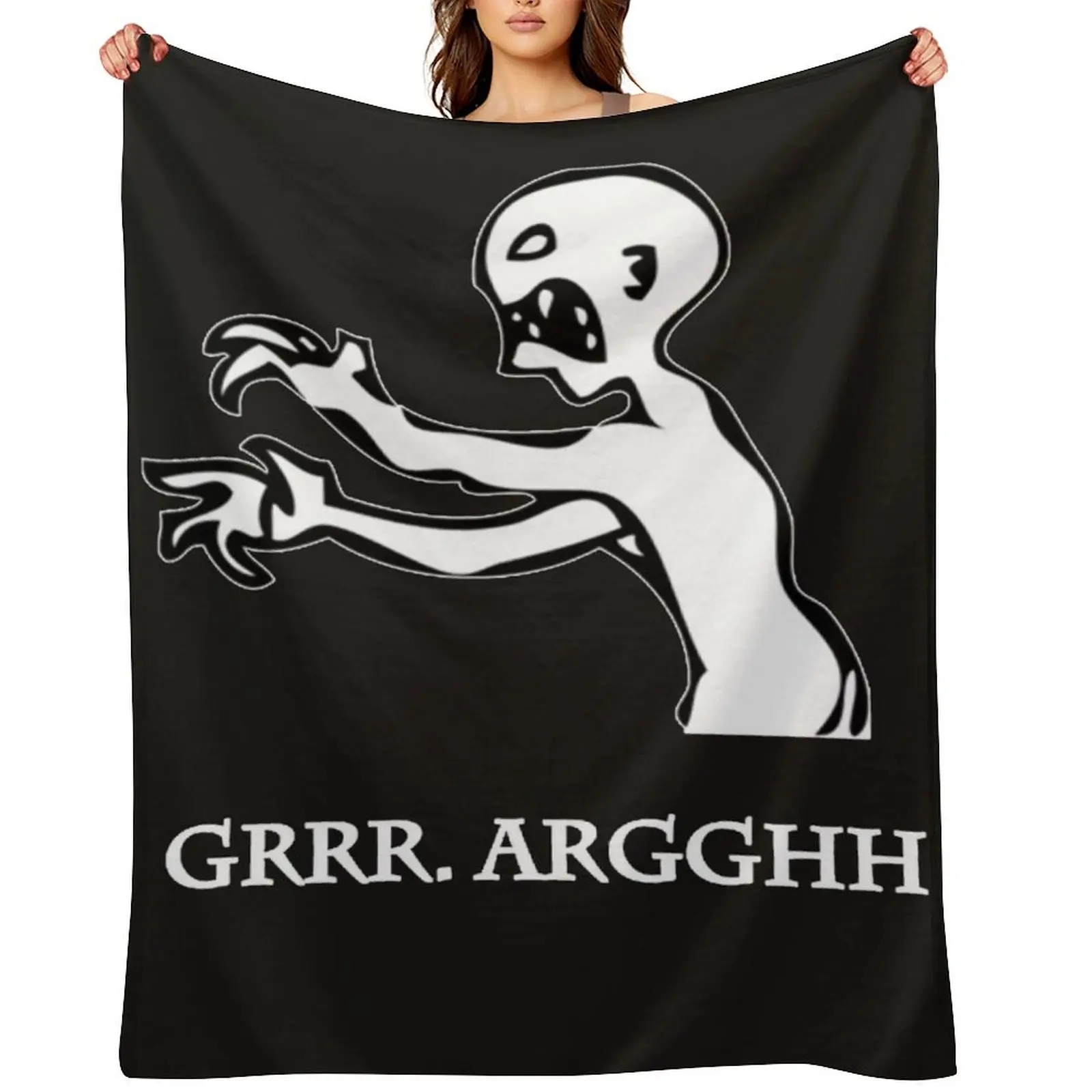 

Grr. Argh Throw Blanket Personalized Gift Sofa Quilt Softest Bed linens Blankets