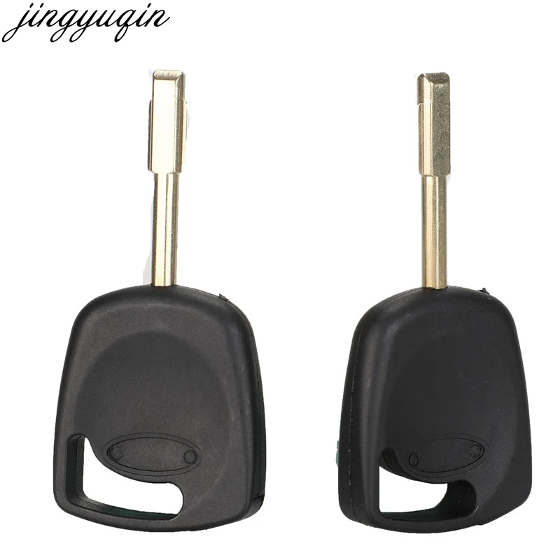 Jingyuqin New Transponder Remote Car Key Case Cover Shell For Ford Focus Mondeo KA Jaguar XJ8 Transit Connect Chip Groove Blade