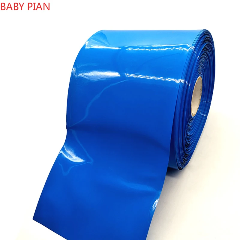 1KG Insulated PVC Blue Heat Shrinkable Tube 18650 Lithium Battery Shrink Film Battery Insulation Sleeve PVC Heat Shrinkable Tube