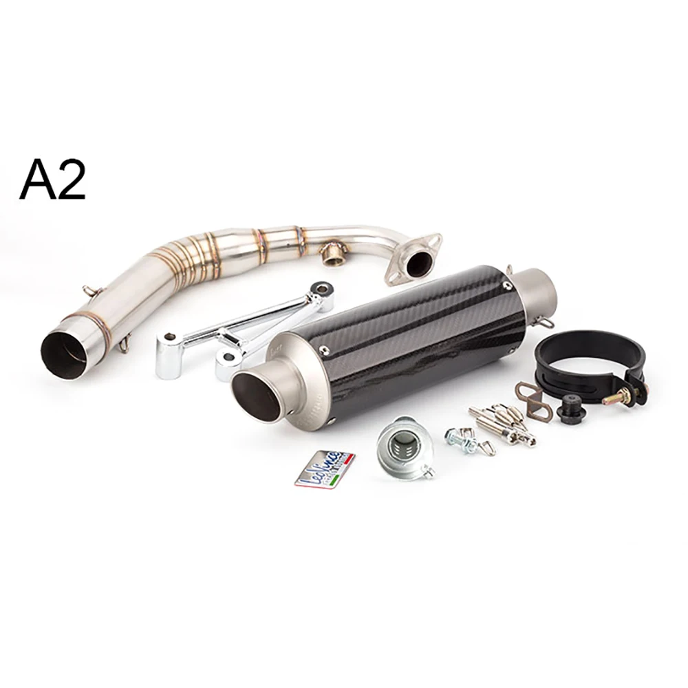 Motorcycle Full Exhaust System Front Pipe Muffler Slip On For YAMAHA ZUMA Cygnus X Smax BWS 125 150 X BWS125 ZUMA125 Exhaust