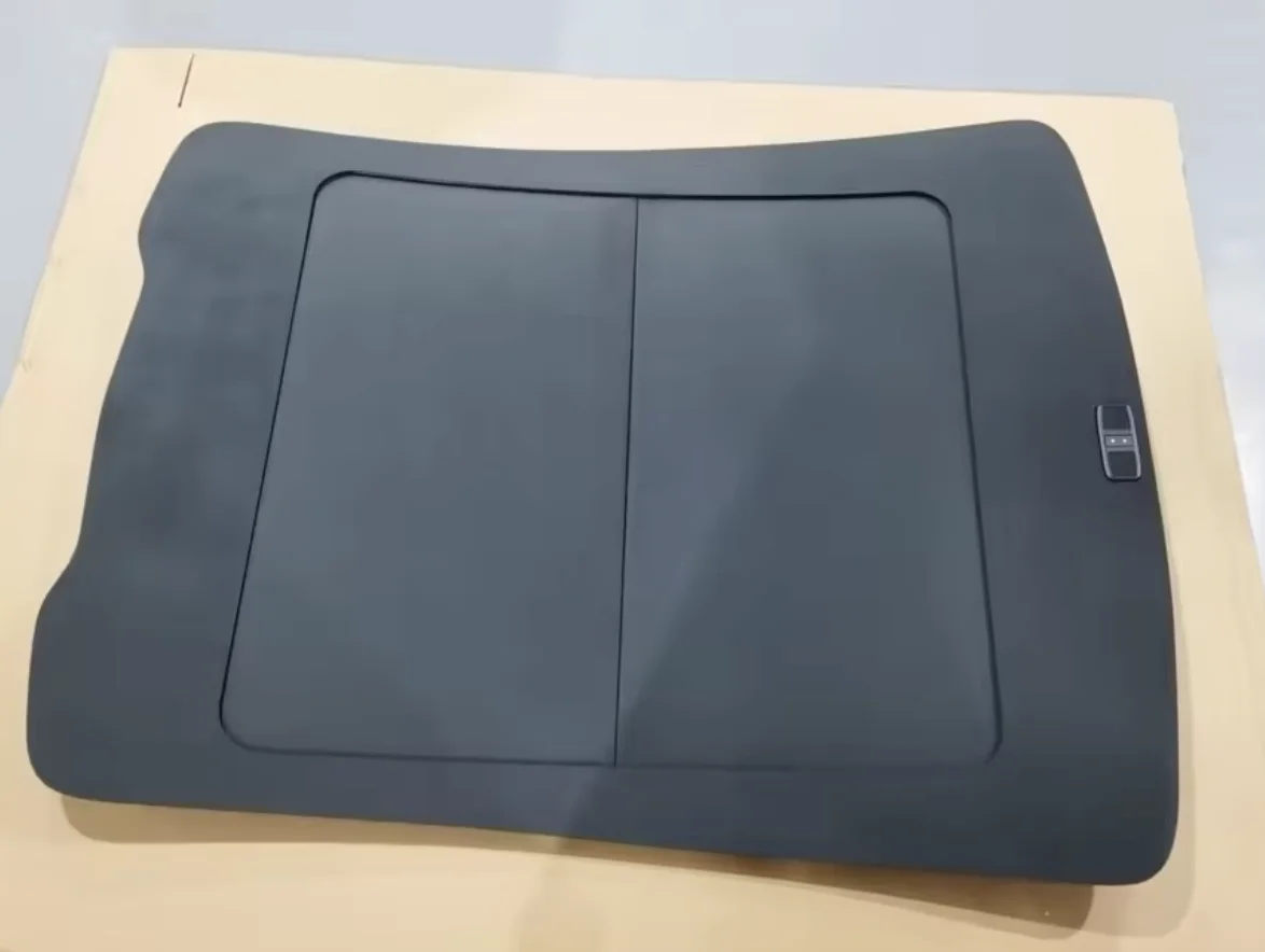 For Tesla Model Y Juniper 2026 New Model with Black Electric Sunroof Sunshade, Voice-Aware Ambient Lighting Sunshade Panel