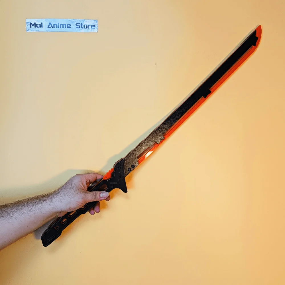 31인치 발광 사이버펑크 검 카타나 ABS 사이즈 일본 카타나 밝은 플라스틱 사무라이 검 라이트 애니메이션 코스프레 소품 장난감 선물