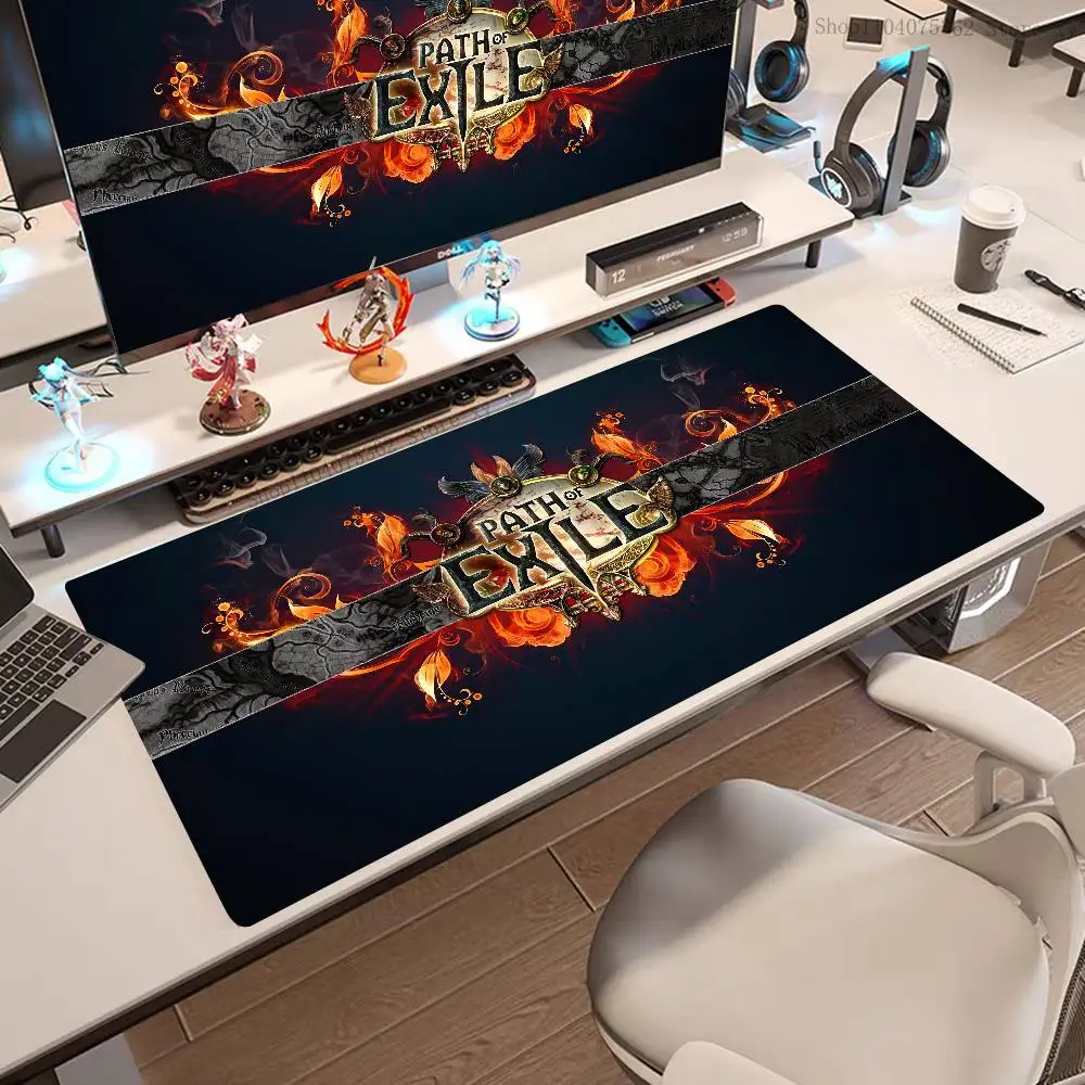 Game Path Of Exile Mousepad Large Keyboard Desk Mat Gaming Mouse Pad LockEdge Non-slip Mat