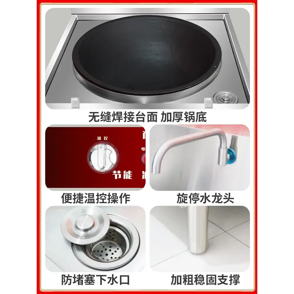 Wok, Heiztopf, großer, kommerzieller Topf, großer Herd