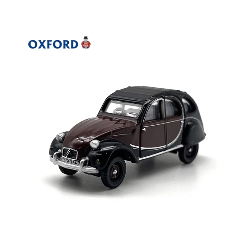 OXFORD Diecast 1:76 Scale Alloy Citroen 2CV Retro Car Model Finished Product Simulation Adult Toys Static Model Display