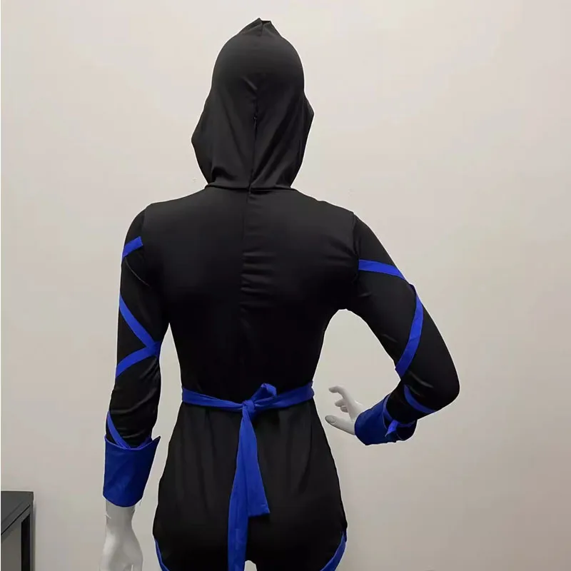 Costume d'Halloween Ninja Sexy pour Femme Adulte, Anime Dragon Ninja Cosplay, Vêtement une Pièce, Combinaison Uniforme Sexy Trempé