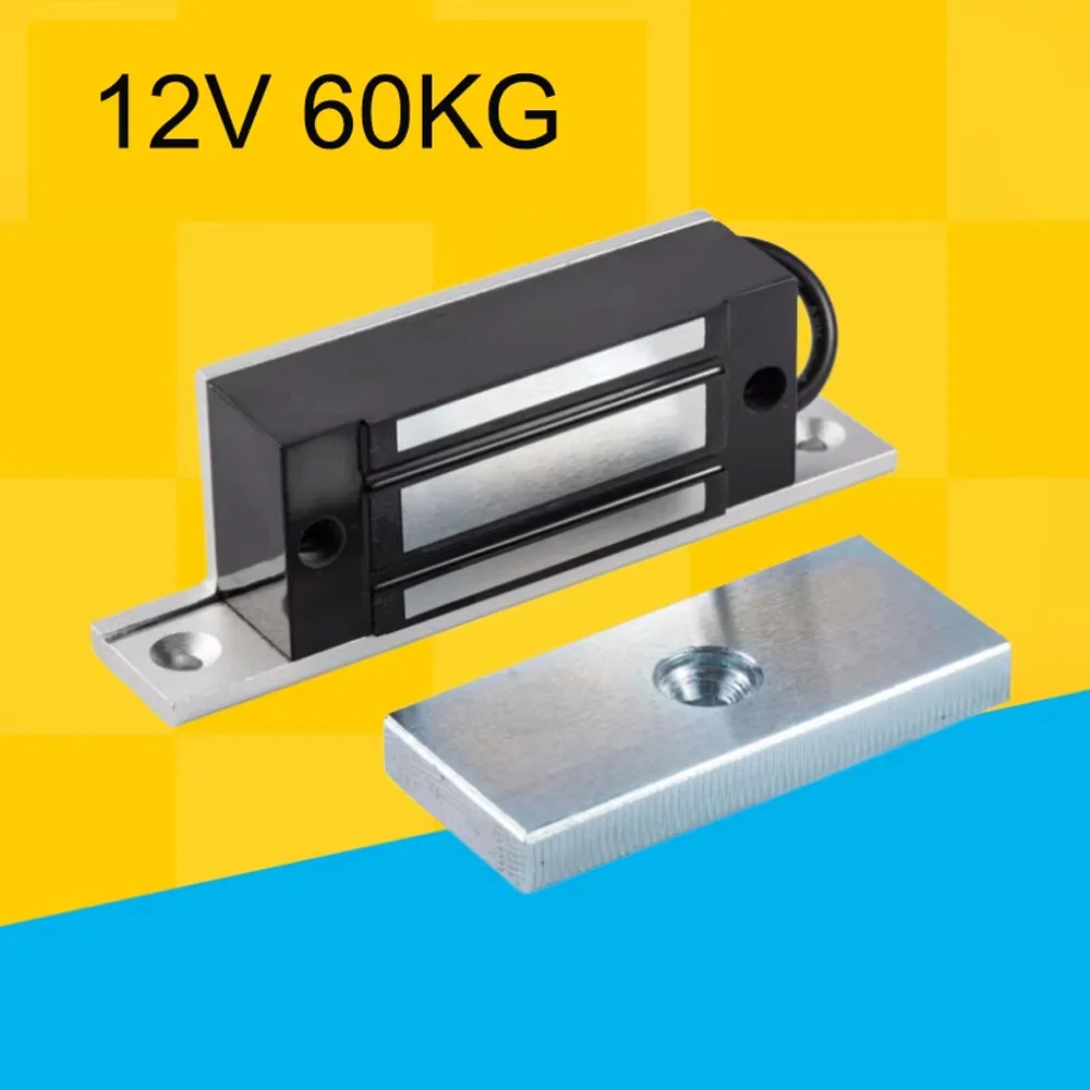 

M60 Mini Electromagnetic Lock – 12V DC, 60kg Holding Force, Fail-Safe for Entry Systems
