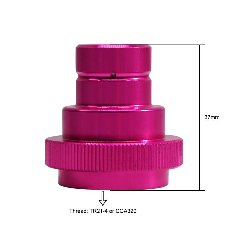 Quick Adapter for Pink Blue Quick Adapter CO2 Cylinder Soda Sparkling Water Bubbler DUO Terra 425 g | 60 liter Cylinder Bottle