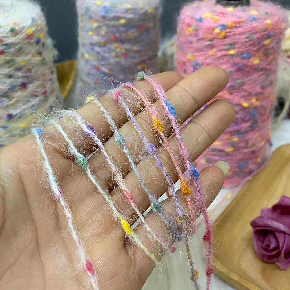 250 جرام/مجموعة حلوى الفاصوليا الموهير لينة متوسطة سميكة الصوف الحياكة وشاح البلوز الخريف والشتاء اليدوية غزل الصوف غزل الكروشيه #5