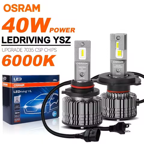 OSRAM High Power H4 H7 Led Headlight Bulbs 40W Car Lamps H1 H8 H11 9005 9006 9012 HB3 HB4 HIR2 Fog Light Turbo Fan 6000K Copper