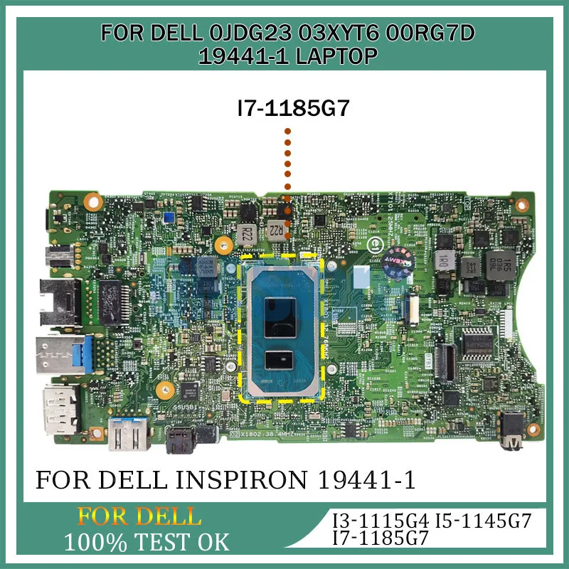 Laptop Motherboard For Dell Optiplex 19441-1 7090 Ultra UFF 0JDG23 03XYT6 00RG7D Notebook Mainboard with I3 I5 i7 11th CPU