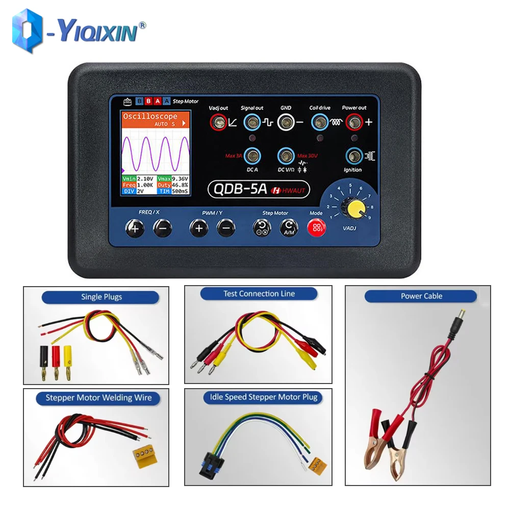 

QDB-5A автомобильный датчик, тестер, осциллограф, ШИМ-генератор сигналов привода, симулятор, автомобильный привод, детектор привода, диагностический инструмент