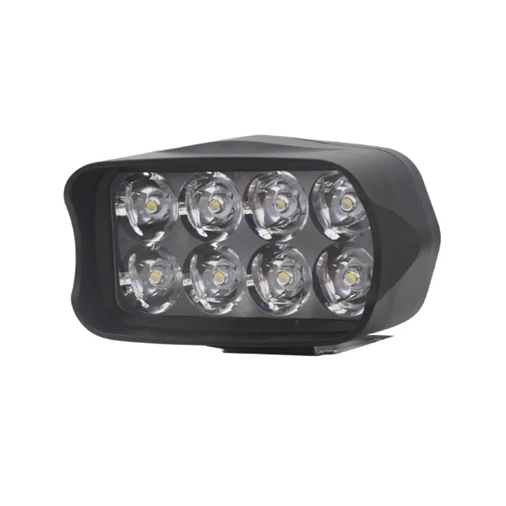 

1pc LED Headlight Aluminum Alloy 24W Power High-powered Wicks Effective Range 300-400 Meters For Electric Motorcycle Lights