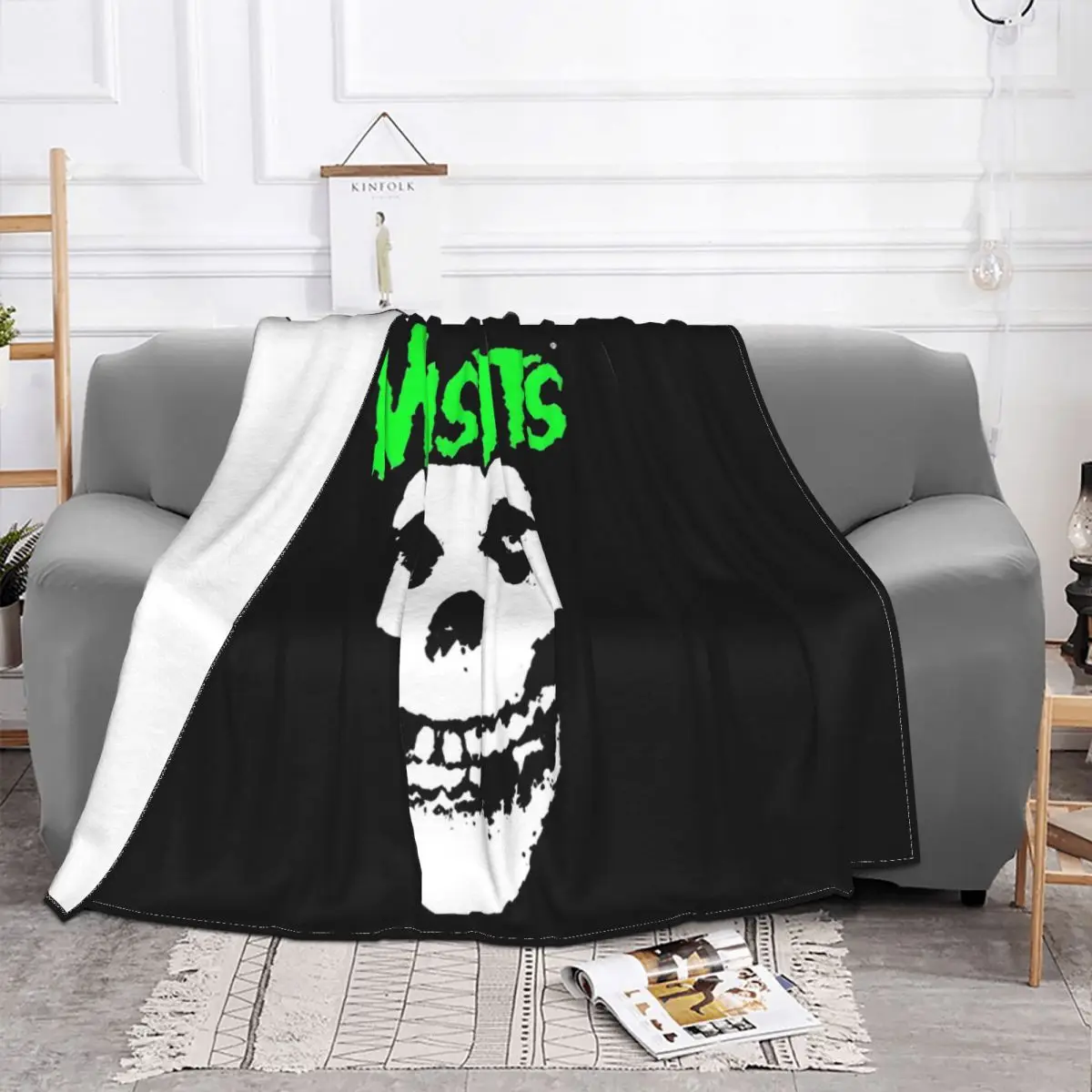 Cap Hat Misfits Die My Darling Punk Rock Home Blanket Blankets & Throws Blankets And Blankets Throw Blanket