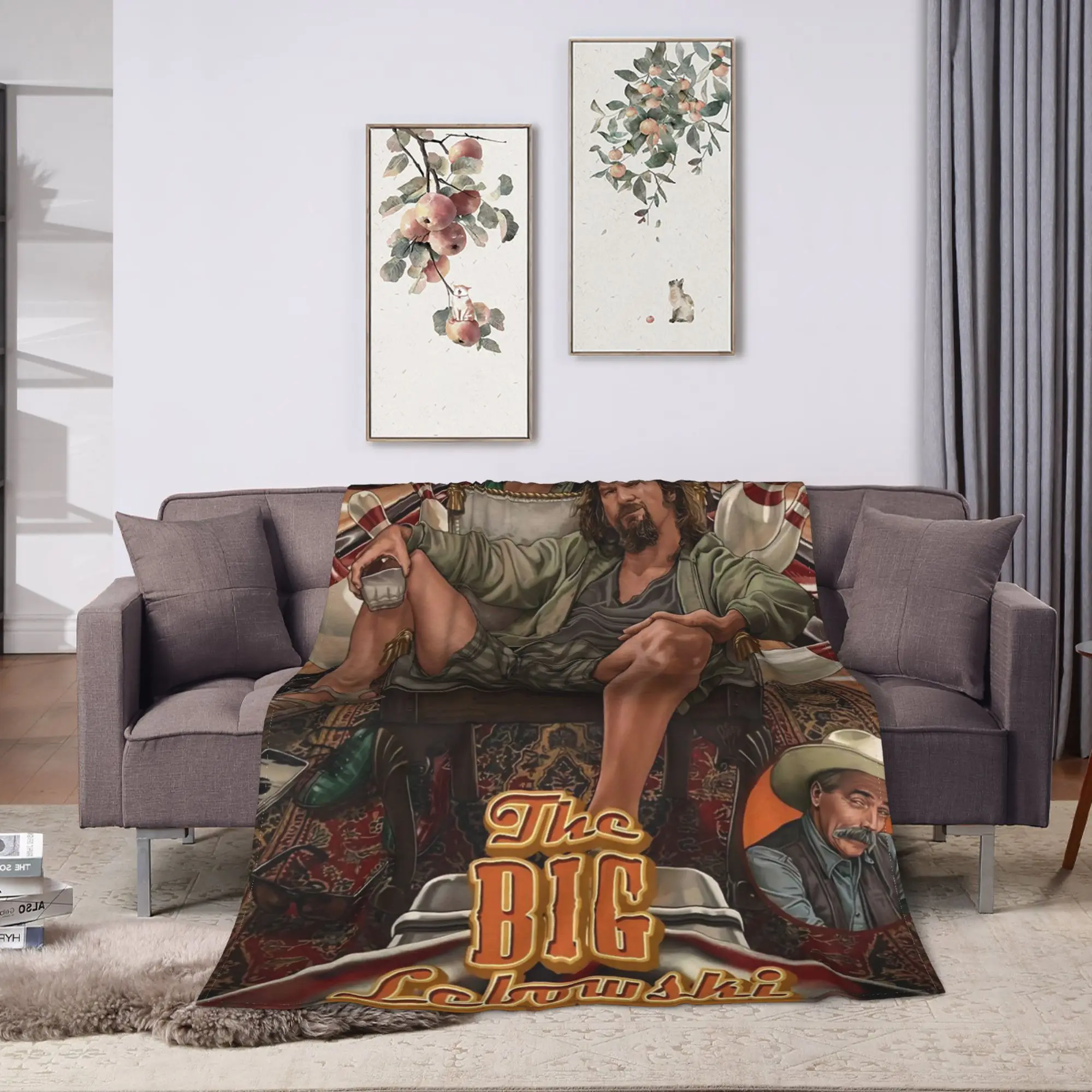 The Big Lebowski  Blankets  Picnic Flannel Throw Blanket For Home Decor Warm Soft Custom Quality Bedspread Gift