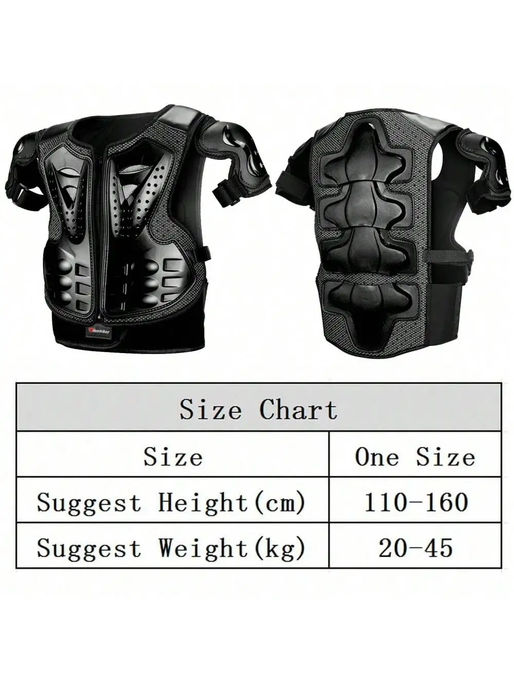 دراجة نارية درع للأطفال الصدر سترة حماية موتوكروس ركوب درع سترة واقية الدروع دراجة نارية نيبادس موتو درع كامل