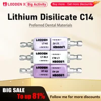 LODDEN 5 unids/caja disilicato de litio C14 laboratorio Dental bloques de cerámica de vidrio HT/LT para CAD CAM Sirona Cerec chapa materiales de dentista