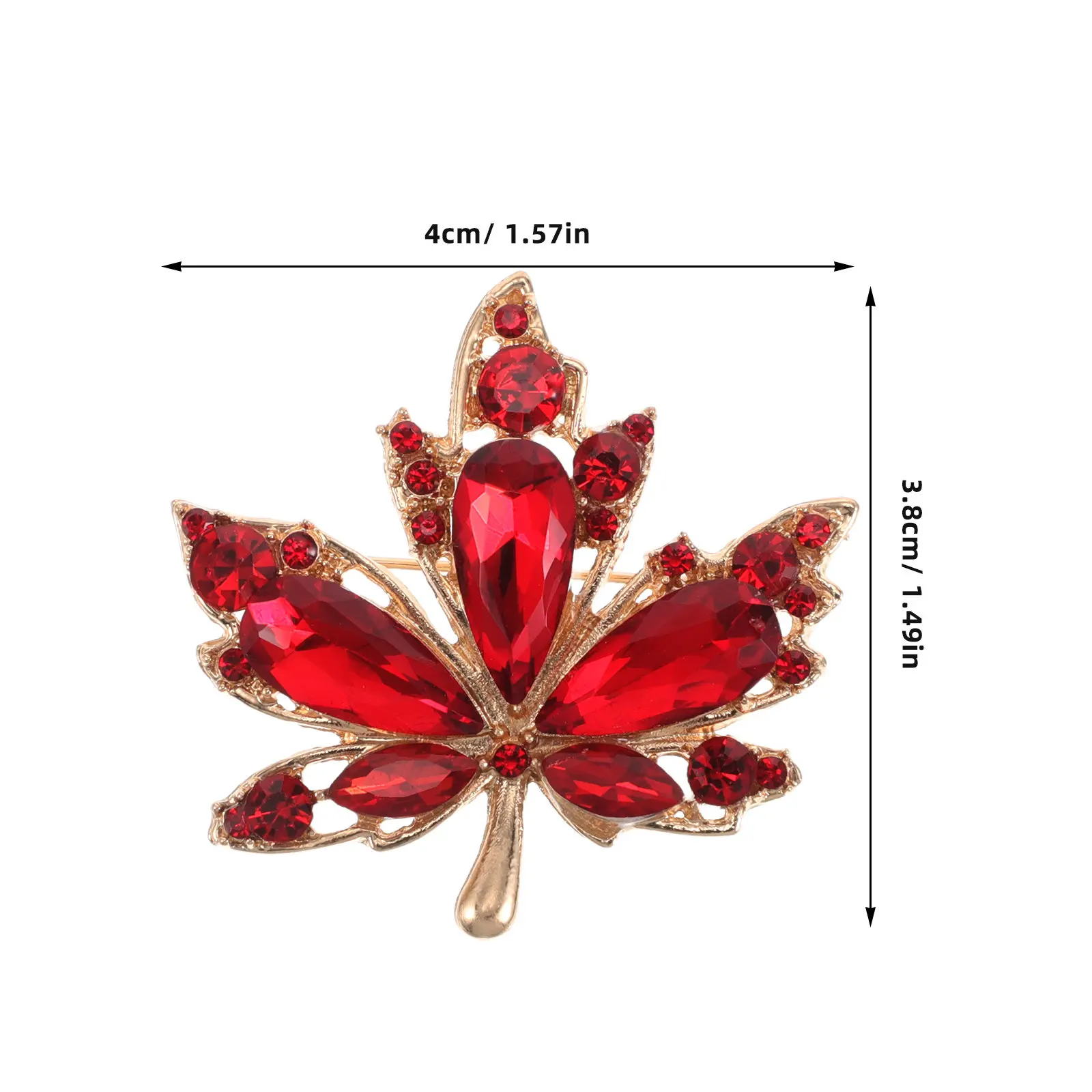 Elegant Maple Leaf Brooch Pin Alloy Fall Jewelry for Women Seasonal Brooches Lightweight Lapel Pin Autumn Winter Outfit Enhancer