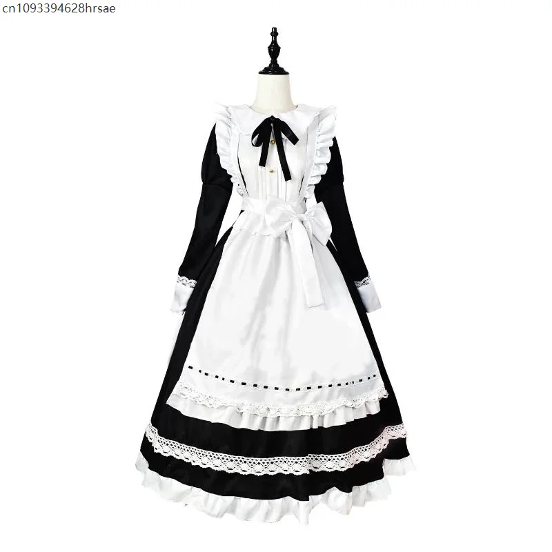 Gothic Lolita Dress Party Stage Princess Dress Women Anime Cosplay Costumes Apron Maid Outfit Lolita Big Bow Kawaii Dresses 2022