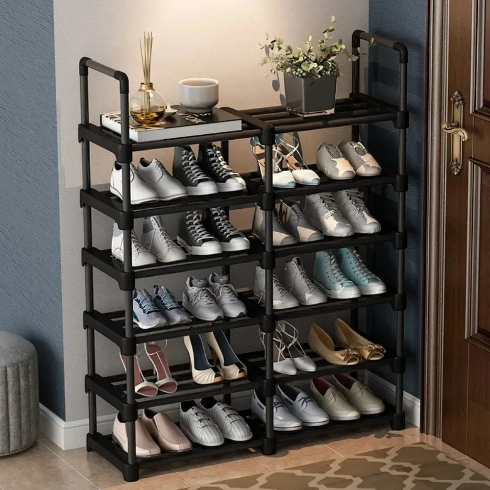 Simple Assembled Shoe Rack Multi Layer Storage Rack Multifunctional Household Space Saving Removable High-capacity Shoe Shelf