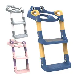 Training Toilet Ladder Kids Potty SeatToilet Stool Foldable Toddler Potty Chair Adjustable Potty Training Toilet Seat for Kids