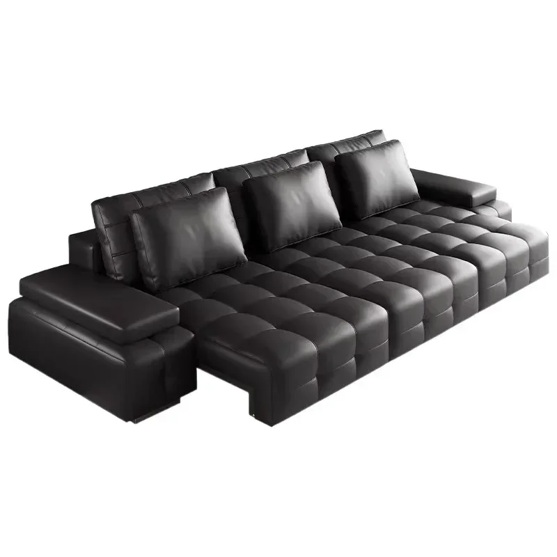 Electric push bed Italian zero wall function sofa living room small apartment retractable first floor