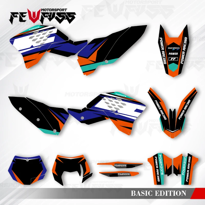 

Fewfuss Graphics Decals Stickers Motorcycle Background Custom For KTM SX SXF 2007 2008 2009 2010 EXC XCW 2008 2009-2011 002