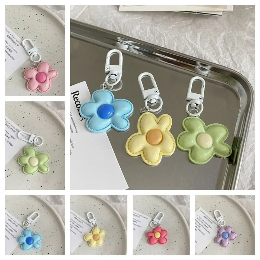 

Funny Korean Style Flower Keychain Cute Mini Resin Floral Keyring Kawaii Colorful Bloom Pendant Car