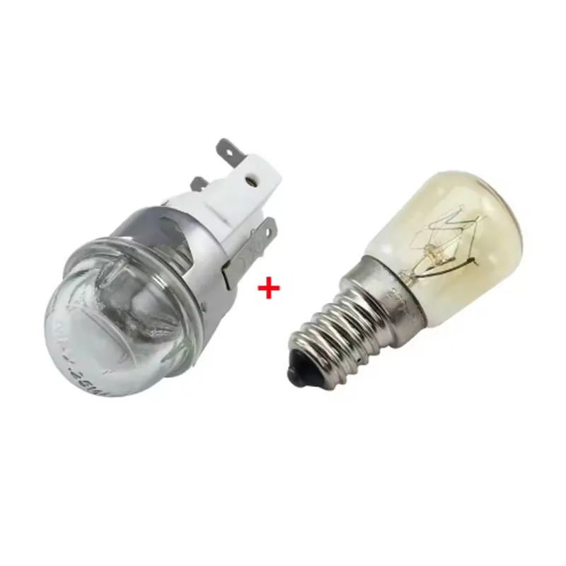 

High Temperature E14 25W Electric Steam Oven Light Lamp Holder Steaming Roasting Machine Lamp Head Base With Glass Cover 300°