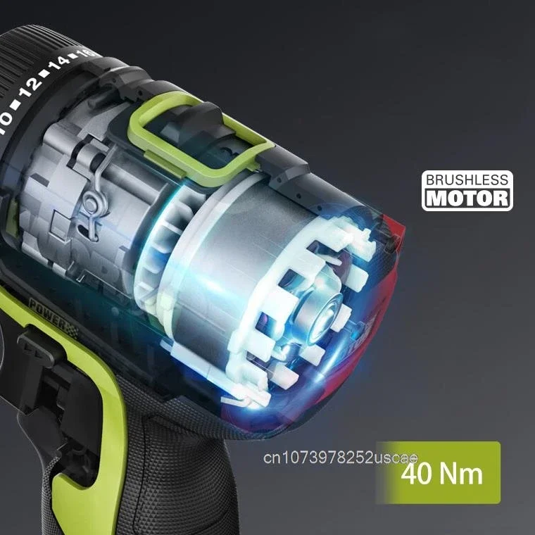 Worx WU129 12 فولت مفك براغي لاسلكي مزدوج السرعة 40Nm 1800 دورة في الدقيقة محرك بدون فرشاة عزم دوران قابل للتعديل مثقاب لاسلكي بطارية عالمية