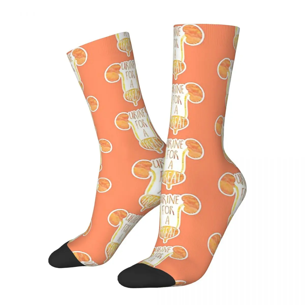 Funny Medical Pun - Urine For A Treat! Socks Harajuku Sweat Absorbing Stockings All Season Long Socks for Man's Woman's Gifts