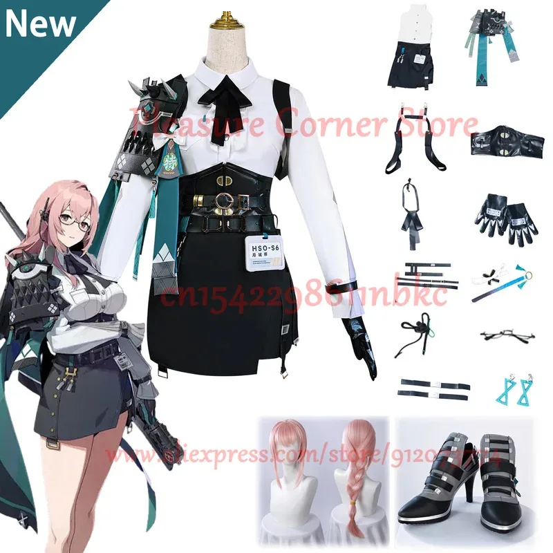 NewIN STOCK Game Zenless Zone Zero Tsukishiro Yanagi Cosplay Costume Full Set Uniform Tsukishiro Yanagi Cosplay Costume Props202