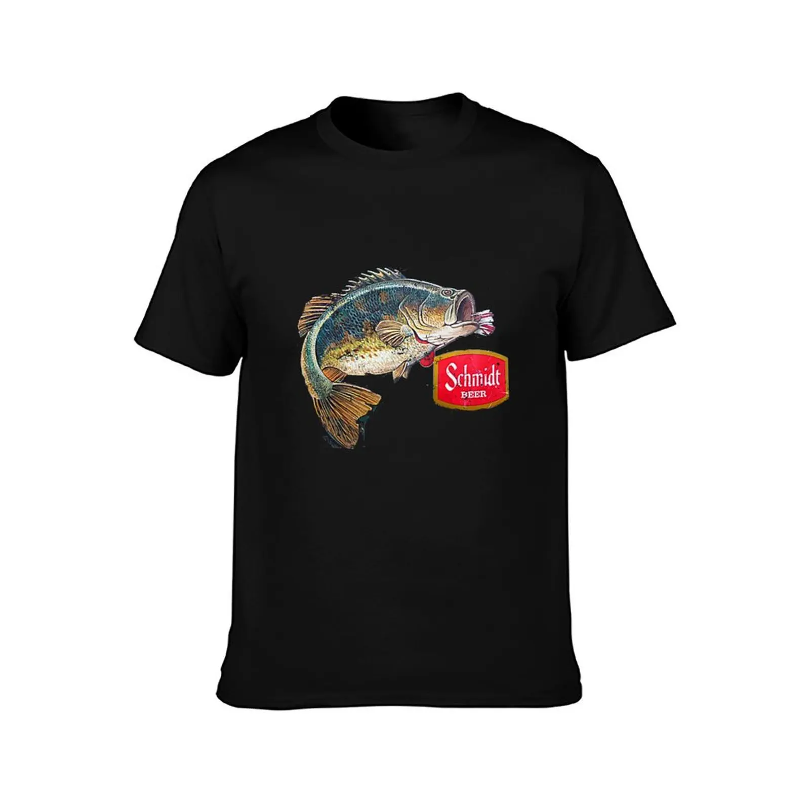Schmidt Beer Bass T-Shirt Retro Graphic Print T-Shirt