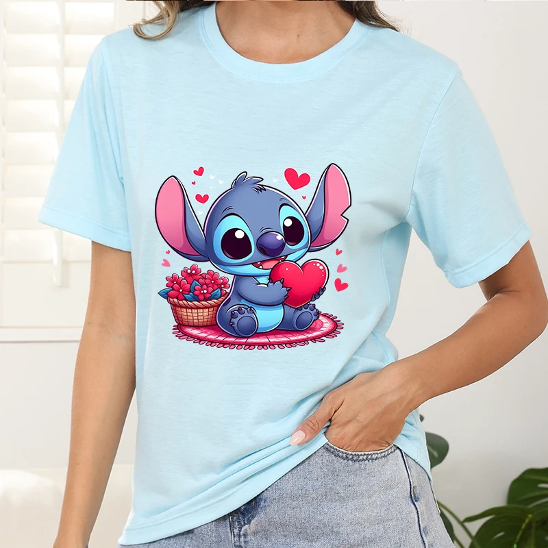 

Cartoon Woman Clothing Tees Custom Y2k Disney Clothes Printed New Summer Short Sleeve Tops Reviews Many Clothes Family T Shirt