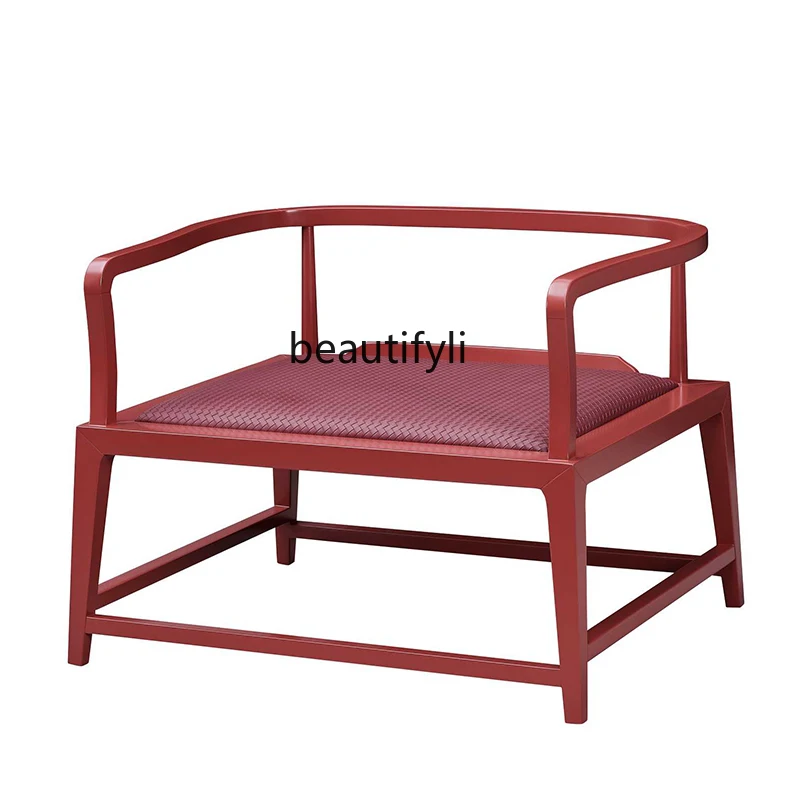 Chinese-style solid wood armchair meditation meditation advanced sense master single tea chair