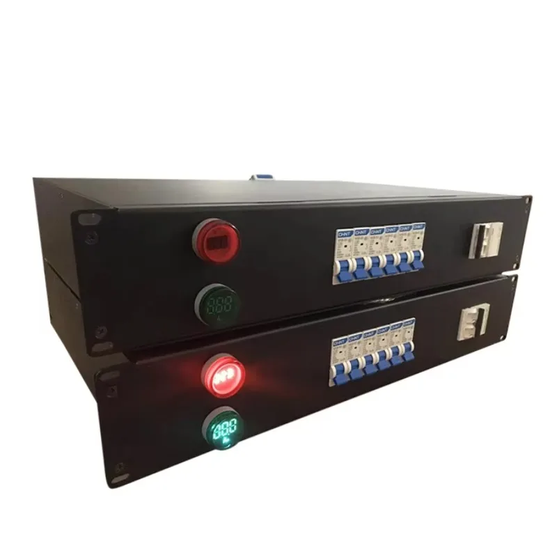 Mini Power Meter Panel Box with LED Indicator, Voltage Measurement, Single Phase, 220V, 6 Channels, CE Certification