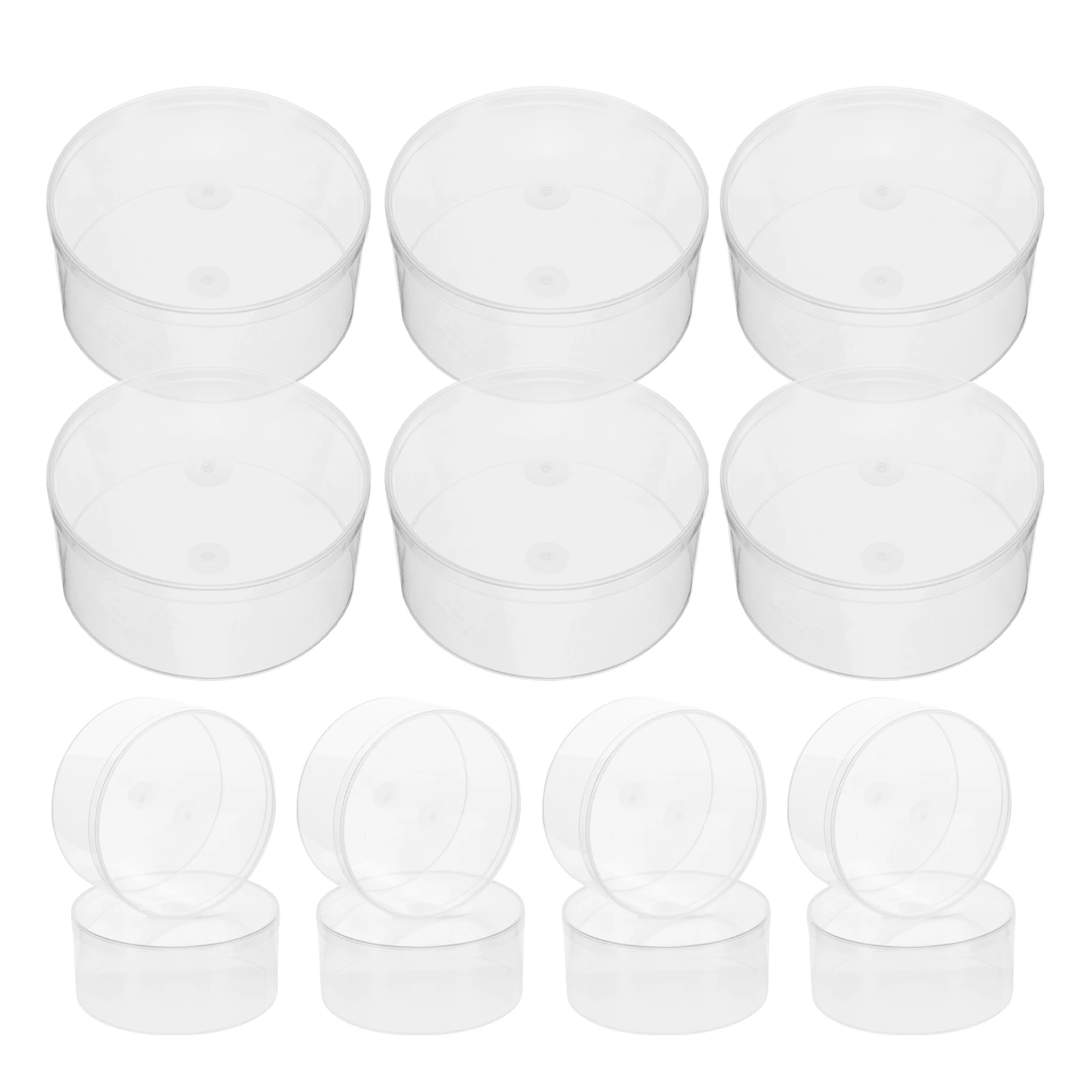 

12 Pcs Food Grade PET Boxes Shatterproof Airtight Dried Fruit Containers Snack Storage Transparent Plastic Cake Candy Holder Box